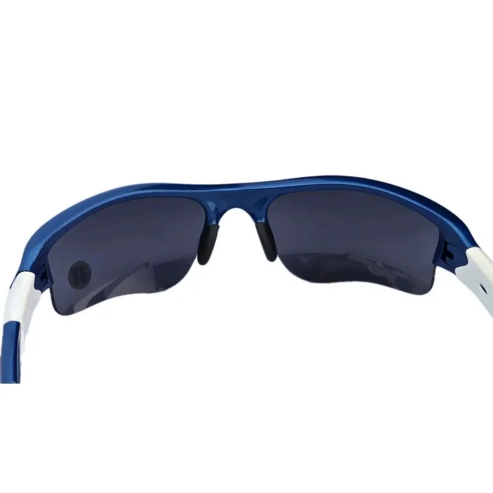 Oakley Sunglasses XL J DE Flak Jacket Metallic Blue Iridium Black Vintage 03-928